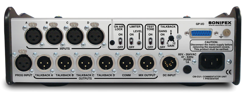 Sonifex CM-CU1 Commentator Unit 1 Commentator & Line Input