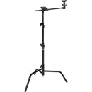 MATTHEWS B756120 20-inch C+Stand w/ Spring Loaded Turtle Base w/ Grip Head & Arm Black - MD-B756120
