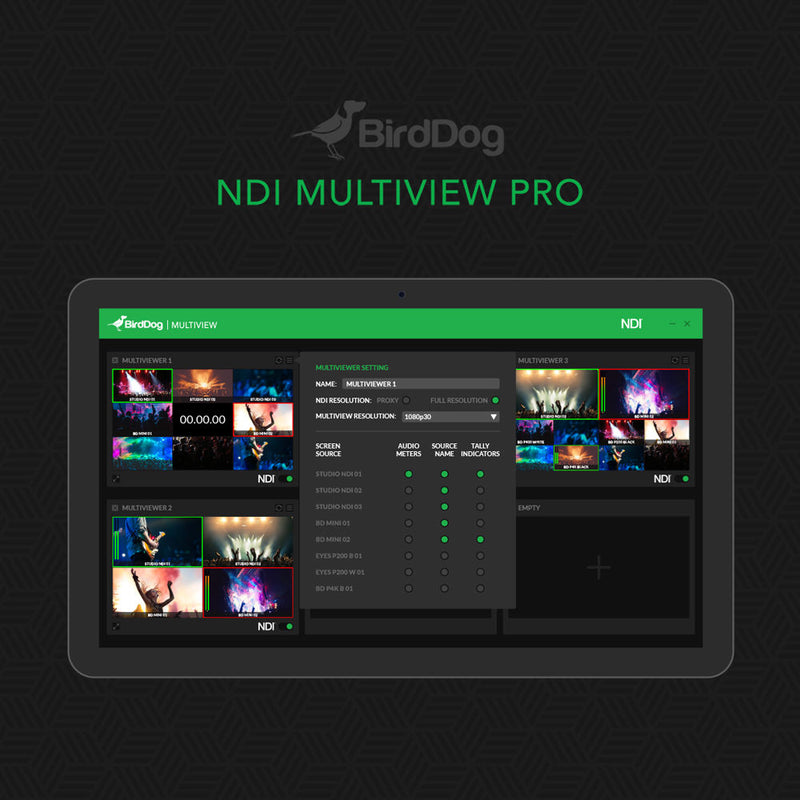 BirdDog Multiview Pro NDI Multiviewer - BD-MVPRO