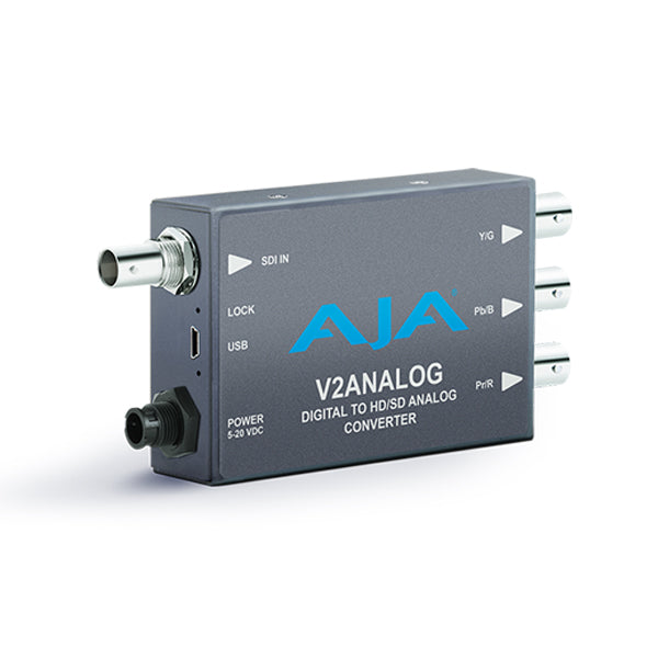 AJA V2Analog HD/SD-SDI to Analog Mini-Converter - V2ANALOG-R0 3D Broadcast