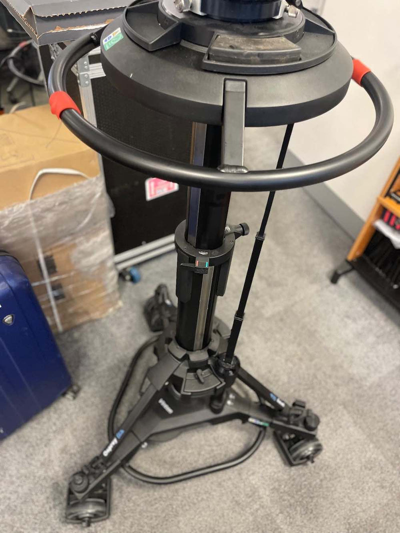 USED Vinten Osprey Elite Two-Stage Studio Pedestal with Vinten Vector 430 Tripod Head in VGC