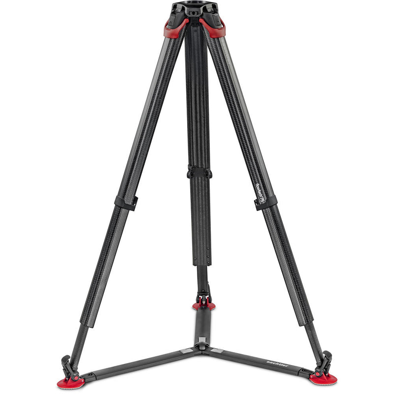 Sachtler 4587 flowtech 75 aktiv Carbon Fibre Tripod with Ground Spreader and Rubber Feet