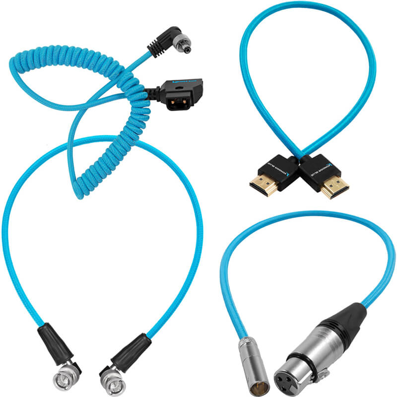 Kondor Blue Blackmagic Video Assist Cable Pack for On-Camera Monitor - KONBMVACPACK