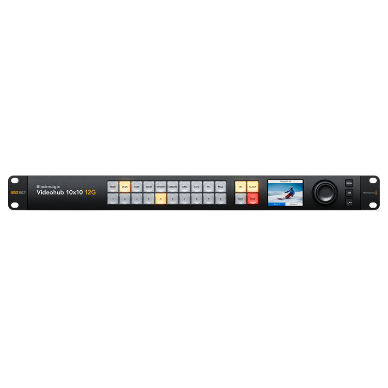 Blackmagic Design Videohub 10x10 12G Video Router - VHUBSMAS12G1010