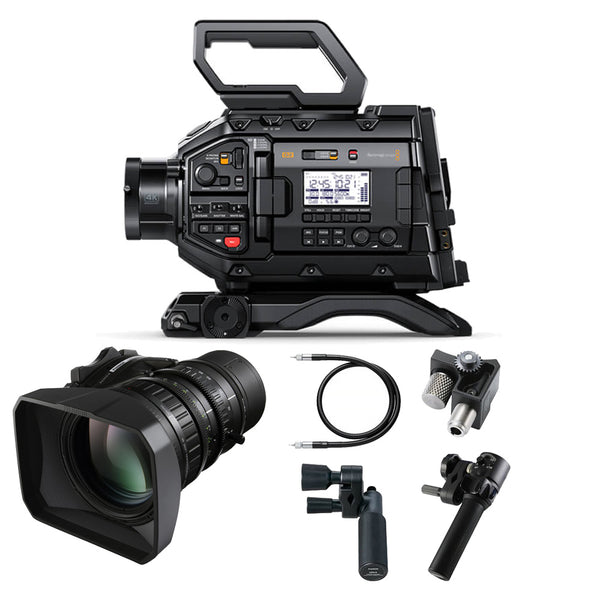 Blackmagic Design URSA Broadcast G2 Camera with Fujinon LA16 4K Lens & MS-X1 Lens Control