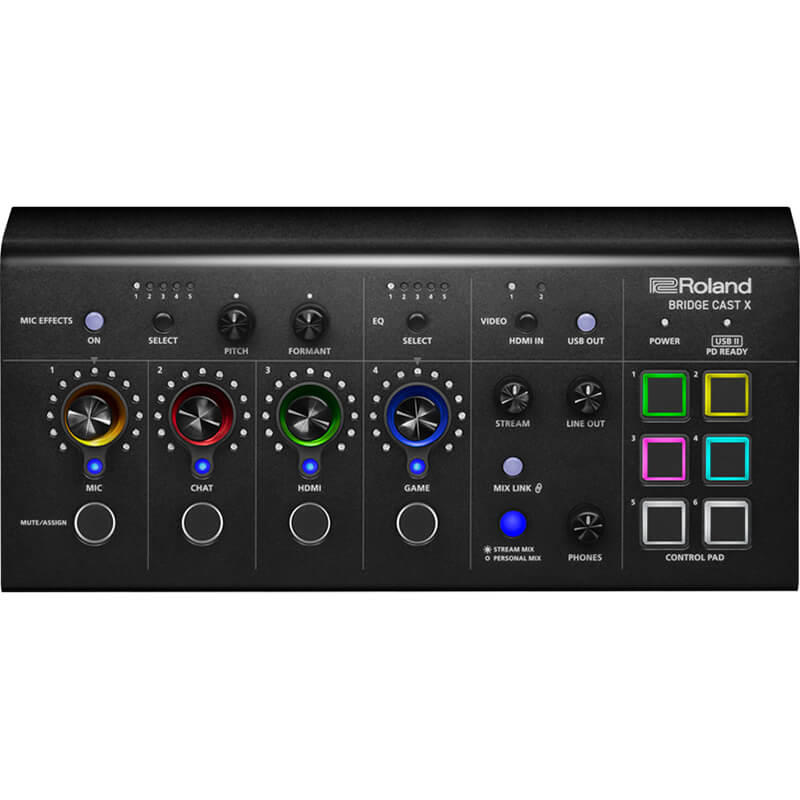 Roland BRIDGE CAST X Dual Bus Streaming Mixer and Video Capture - ROLBRIDGECASTX