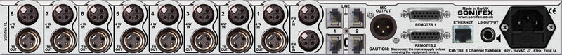 Sonifex CM-TB8 Talkback Control Unit 8 Channels of 4 Wire Comms