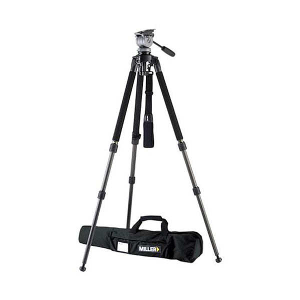 Miller 1643 DS20 Solo 75 2 Stage Alloy Tripod Kit - MIL-1643 3D Broadcast