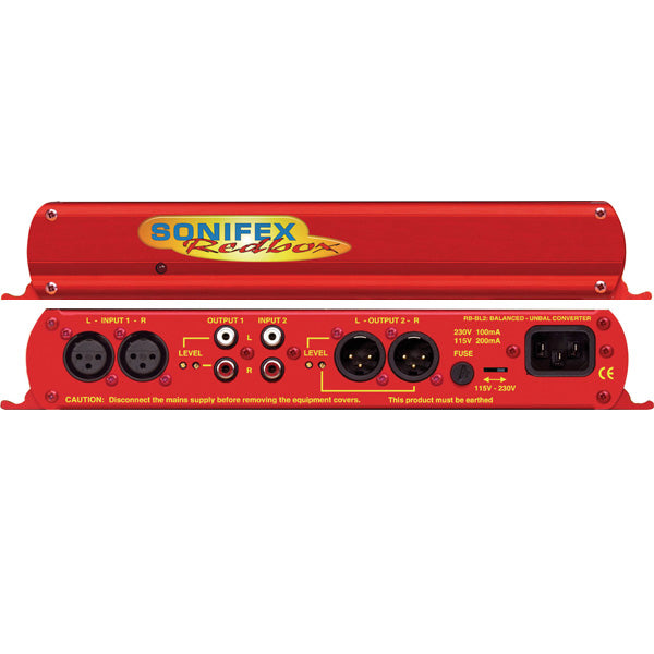 Sonifex Unbalanced to Balanced Bi-Directional Converter - RB-BL2