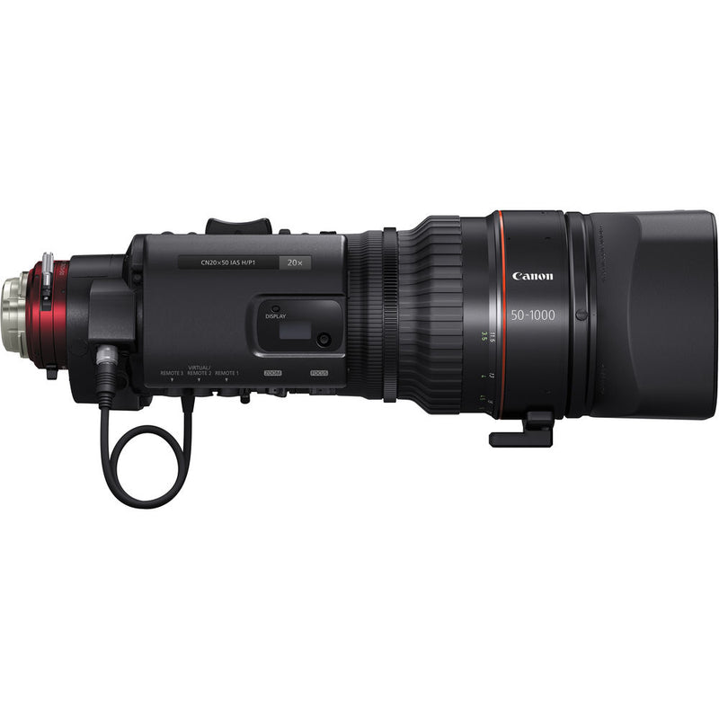 Canon CN20x50 IAS H / P1 50-1000mm PL-MOUNT 4K Ultra-Telephoto Cine-Servo Lens