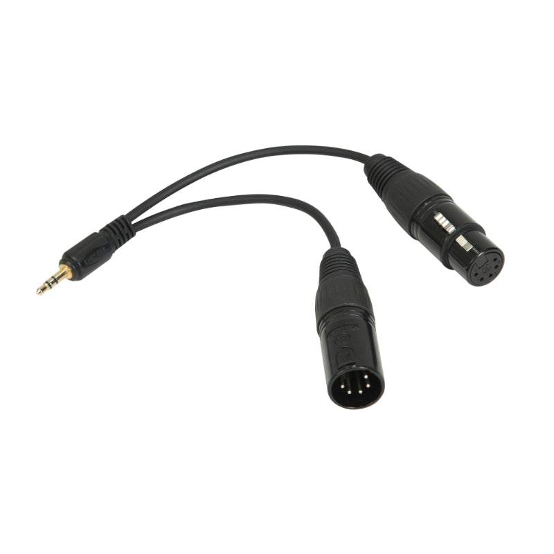 NanLite DMX Adapter Cable with 3.5mm Connector for Forza 150 - CB-DMX-3.5C-1/2