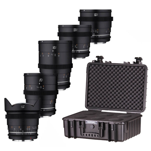 Samyang VDSLR MK2 5-LENS KIT Canon EF Mount Lenses - 8790