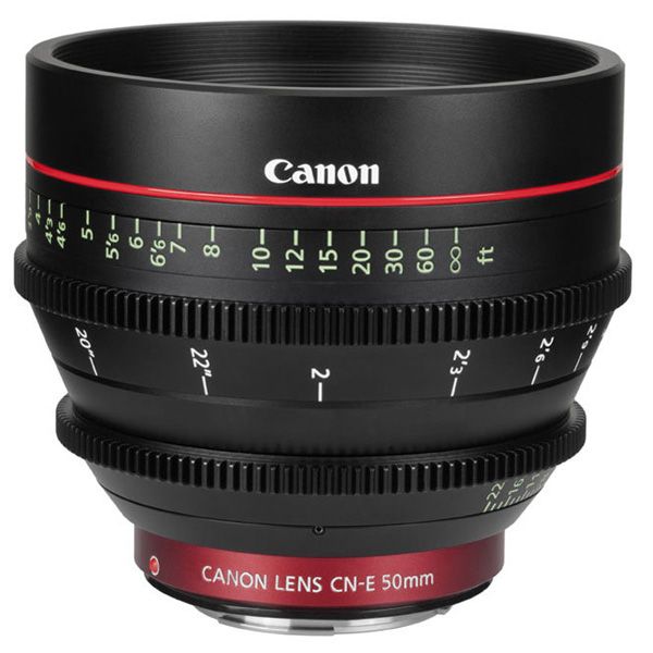 Canon CN-E 50mm T1.3 L F Compact Cine Prime Lens - 6570B001 3D Broadcast
