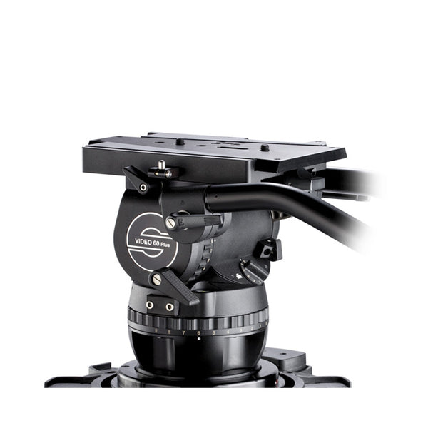 Sachtler 6001 Video 60 Plus Studio Fluid Head with V-Plate and two Pan Bars
