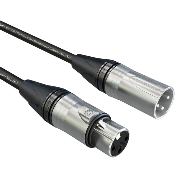 Evolution Professional XLRM-XLRF Microphone Leads with Neutrik Connectors - A110-015