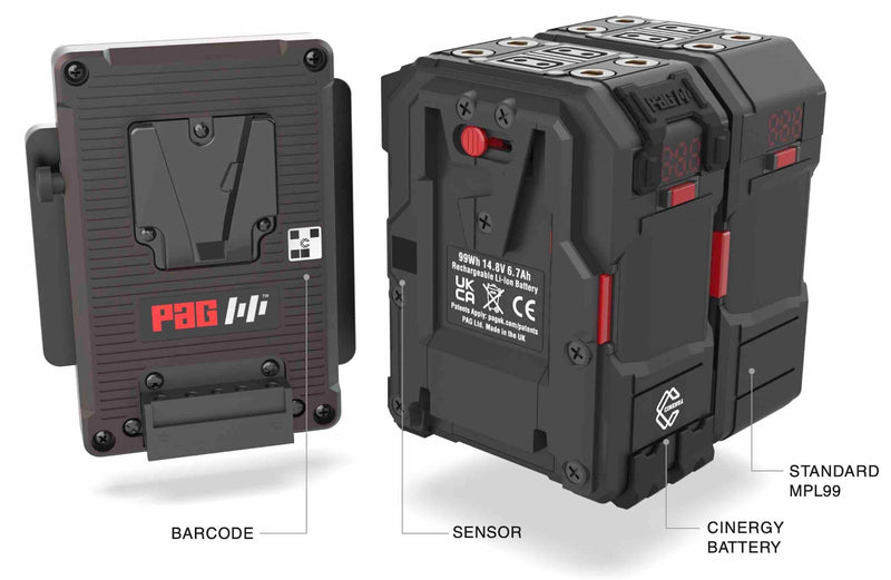 PAG MPL99 Mini PAGlink Cinergy Battery V-Mount - PAG-8242