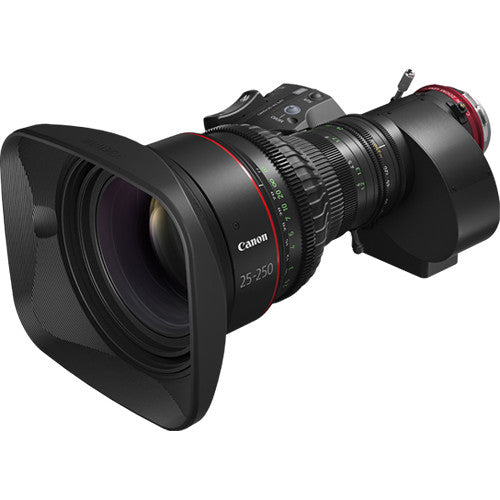 Canon CN10x25 KAS S/E1 25-250mm T2.95-3.95 EF-MOUNT 4K Cine-Servo Lens - CN10x25 KAS S / E1