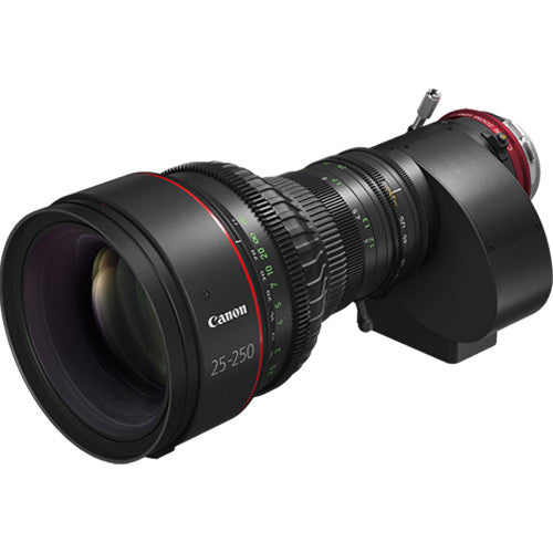 Canon CN10x25 KAS S/P1 25-250mm T2.95-3.95 PL-MOUNT 4K Cine-Servo Lens - CN10x25 KAS S / P1