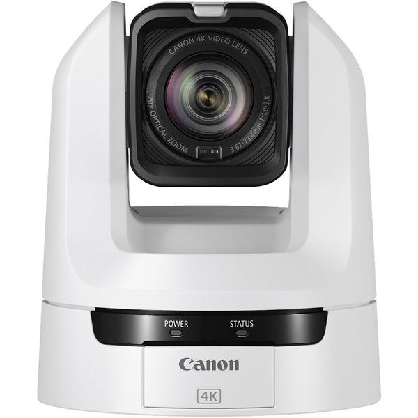 CANON CR-N100 4K UHD 30P PTZ Camera with Advanced Autofocus and 20x Optical Zoom in White - 6527C004AA
