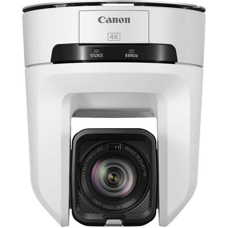 CANON CR-N100 4K UHD 30P PTZ Camera with Advanced Autofocus and 20x Optical Zoom in White