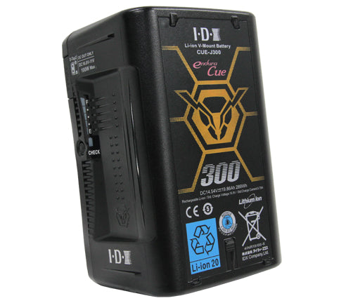 IDX EC-J300/2000S 2x CUE-J300 Batteries 1x VL-2000S Simultaneous Charger with 4 pin XLR DC Output (100W)