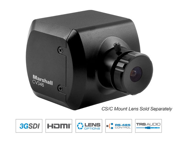 Marshall Electronics CV346 Compact HD Camera 3GSDI & HDMI