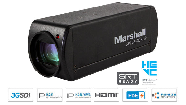 Marshall Electronics CV355-30X-IP HD60 30x with IP HEVC & 3GSDI