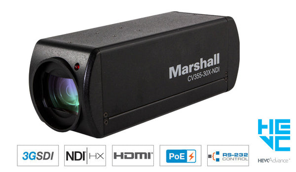 Marshall Electronics CV355-30X-NDI HD60 30x with NDI & 3GSDI