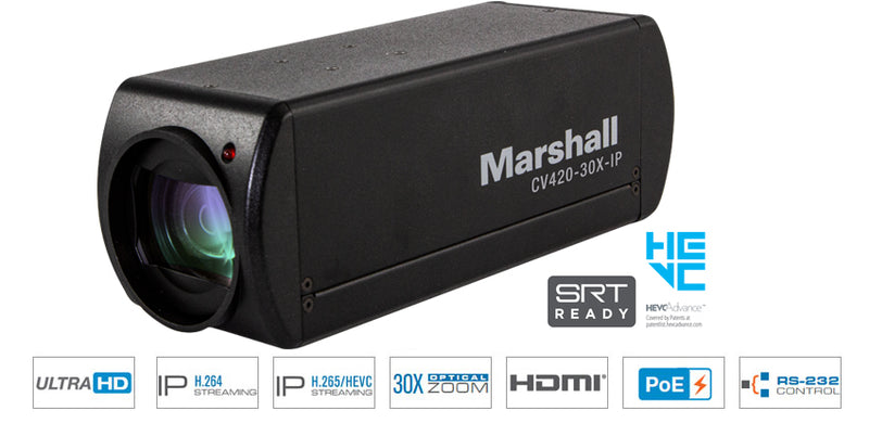 Marshall Electronics CV420-30X-IP 4K60 30x IP HEVC & HDMI