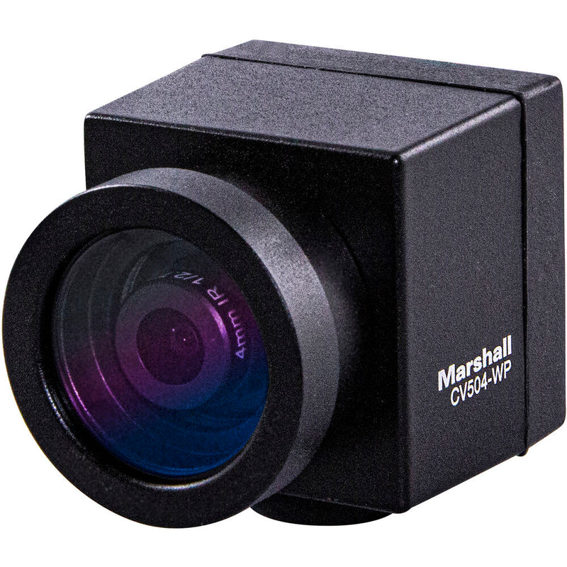 Marshall Electronics CV504-WP IP67 Weatherproof Mini Broadcast Camera with 4mm Interchangeable Lens 3G-SDI Output (New Sensor)