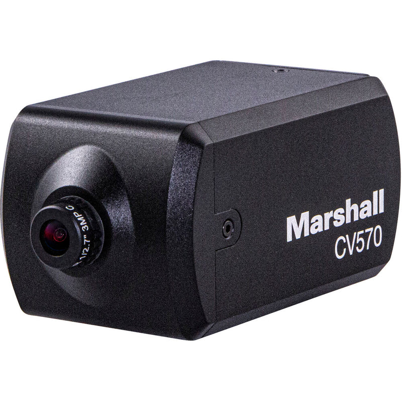 Marshall CV570 HD Mini Broadcast Camera with 4mm Interchangeable Lens HDMI IP Ethernet & NDI|HX3 Outputs