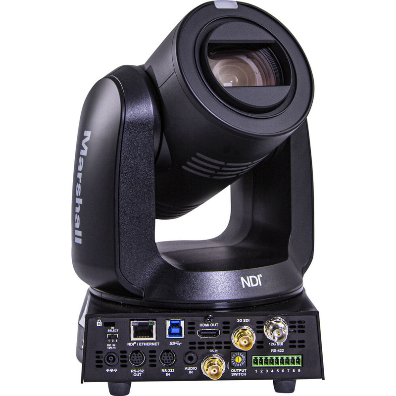 Marshall Electronics CV730-BHN 4K (UHD60) NDI PTZ Camera 30x Zoom Lens Full NDI 12G-SDI & HDMI (Black)