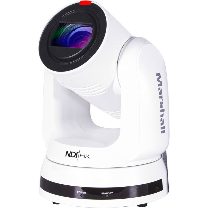 Marshall Electronics CV730-ND3W 4K (UHD60) NDI PTZ Camera 30x Zoom Lens 12G-SDI HDMI & NDI|HX3 (White)