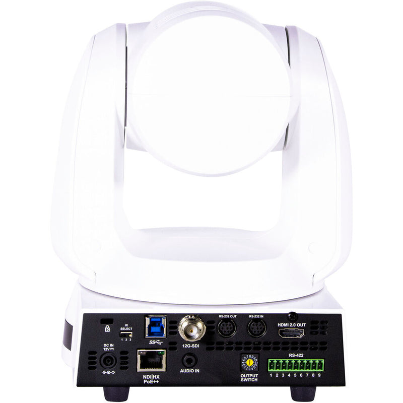 Marshall Electronics CV730-ND3W 4K (UHD60) NDI PTZ Camera 30x Zoom Lens 12G-SDI HDMI & NDI|HX3 (White)