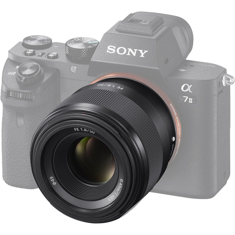 Sony SEL50F18F FE 50mm F1.8 Professional E-Mount Prime Lens - SEL50F18F.SYX
