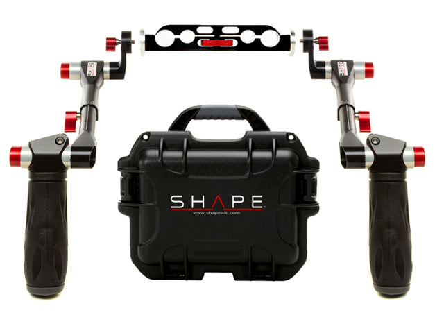 SHAPE HAND12KIT Telescopic SHAPE Handle Arri Rosette with Rod Bloc and Shock-Resistant Case - SH-HAND12KIT