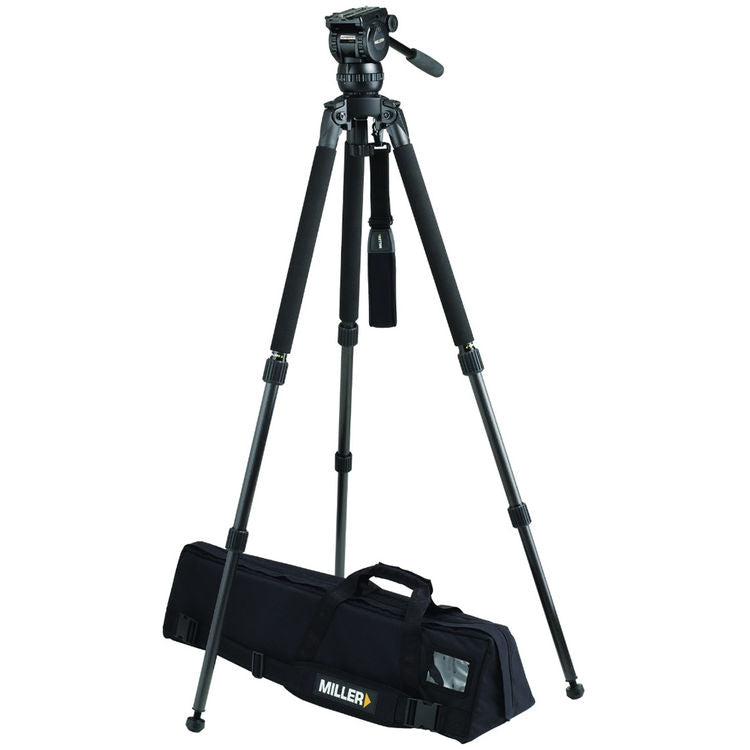 Miller 3742 CX8 Solo 75 2 Stage Alloy Tripod Kit - MIL-3742