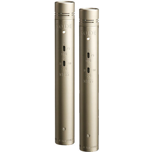 Rode NT55 Multi-Pattern 1/2" Condenser Microphones Matched Pair - RODENT55PAIR