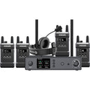 HOLLYLAND MARS T1000 Wireless Intercom System with 4 Bodypack / Headsets - HL-6808-H