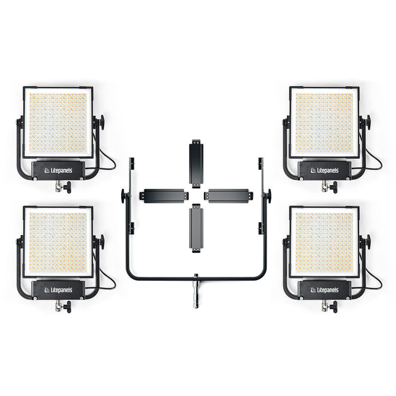 Litepanels Gemini 1x1 Hard Quad Array Light Kit - 900-3731