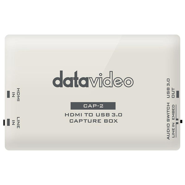 Datavideo CAP-2 Live Stream HDMI to USB 3.0 Encoder Capture Box - DATA-CAP2