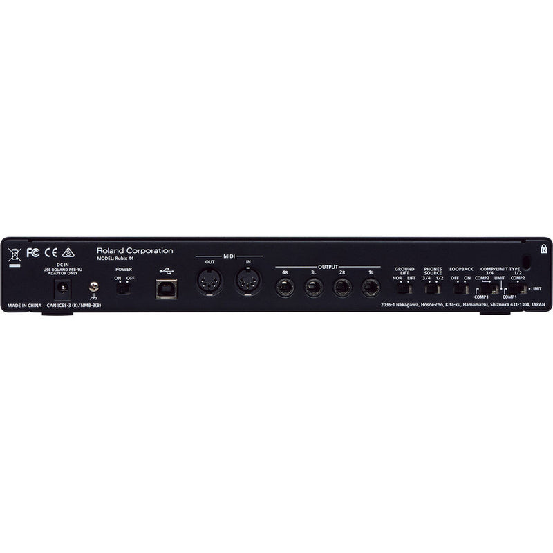 Roland Rubix44 4-in/4-out Hi-Res USB Audio Interface - ROLRUBIX44