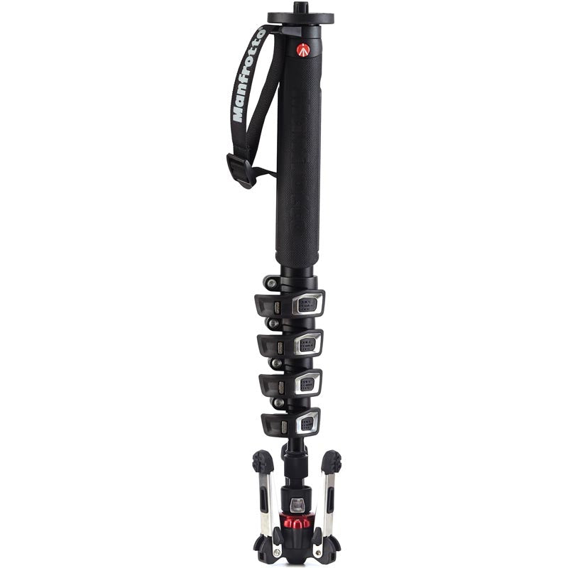 Manfrotto XPRO Aluminium 5 Section Fluid Video Monopod FLUIDTECH Base - MVMXPROA5