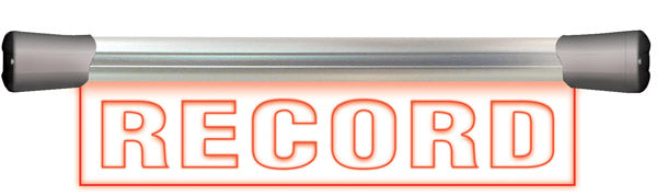 Sonifex LED Single Flush Mounting 40cm RECORD Sign - LD-40F1REC
