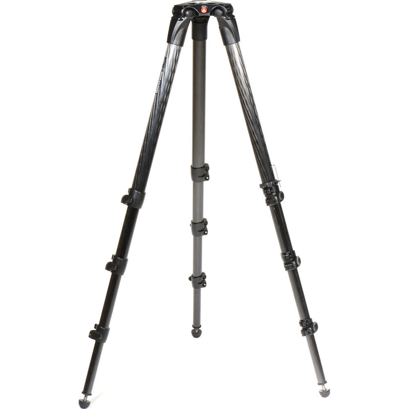 Manfrotto MPRO Carbon Fibre 3-Stage Video Tripod Legs 100/75MM Bowl - 536