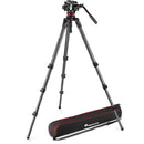 Manfrotto 504X Fluid Video Head with 536 CF Single Leg Tripod - MVK504XCTALL