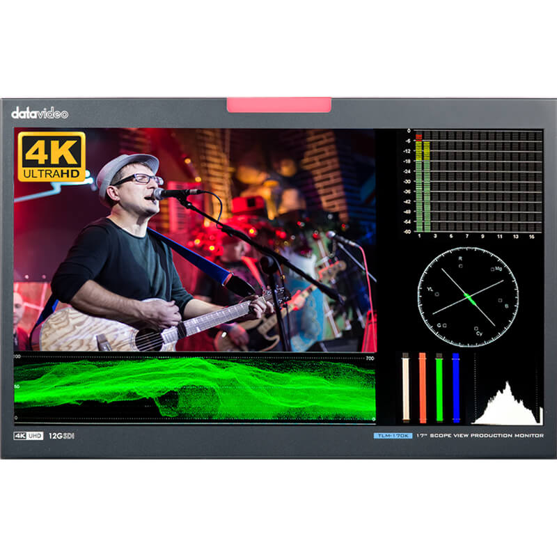 DATAVIDEO TLM-170K 4K UHD 17-inch ScopeView Production Monitor - DATATLM170K