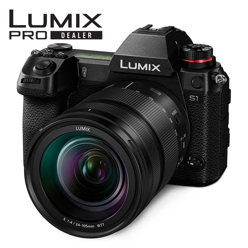 PANASONIC DC-S1M LUMIX Full Frame Digital Mirrorless Camera 24.2MP MOS Sensor with L-Mount 24-105mm Lens - PANDCS1MEK