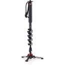 Manfrotto XPRO Carbon 5 Section Fluid Video Monopod FLUIDTECH Base - MVMXPROC5