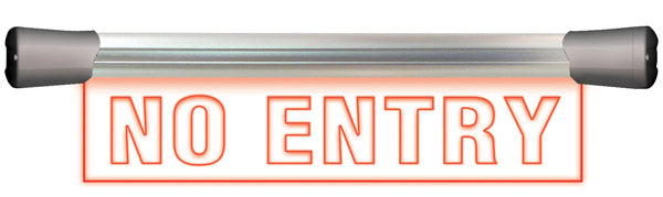 Sonifex LED Single Flush Mounting 40cm No Entry Sign - LD-40F1NOE